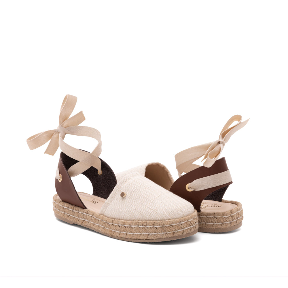 Alpargata Beige Cuña Yute 1-5325