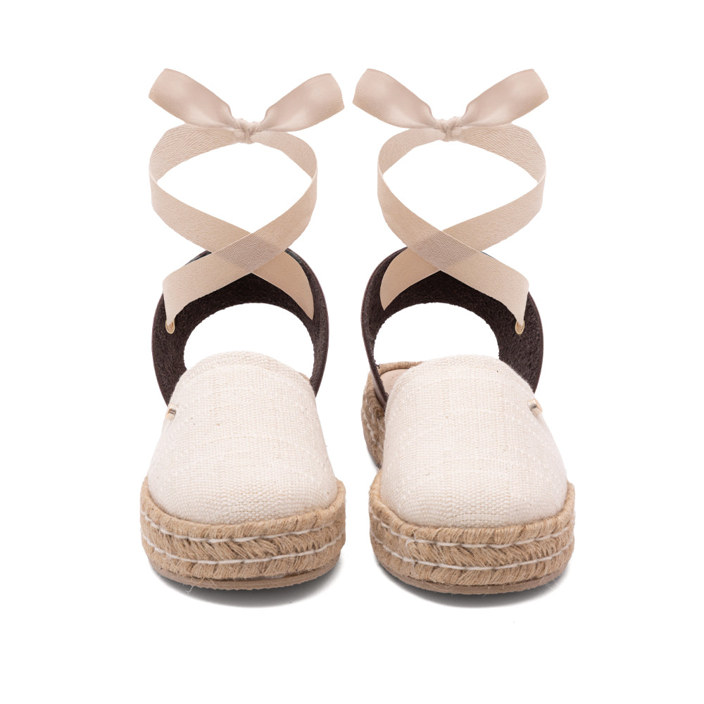 Alpargata Beige Cuña Yute 1-5325