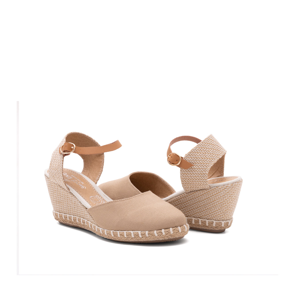 Alpargata Nude Mujer Plataforma Yute 1-9925