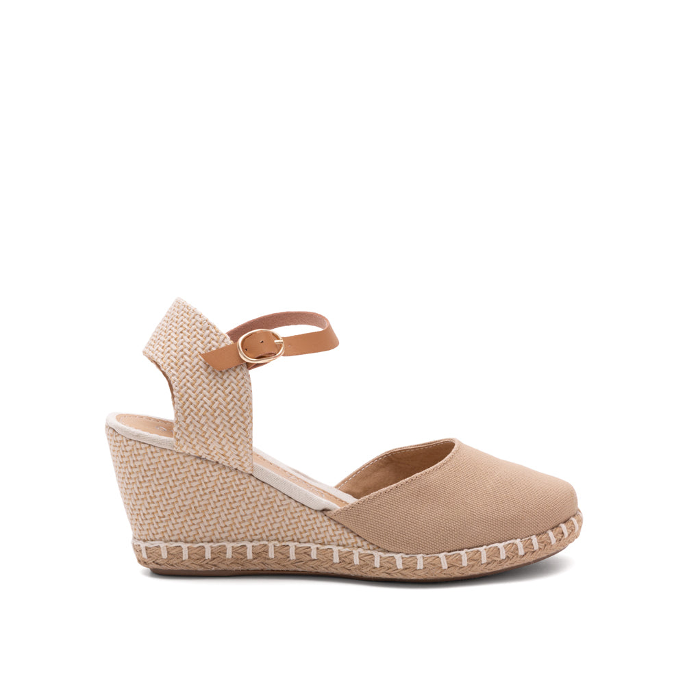 Alpargata Nude Mujer Plataforma Yute 1-9925