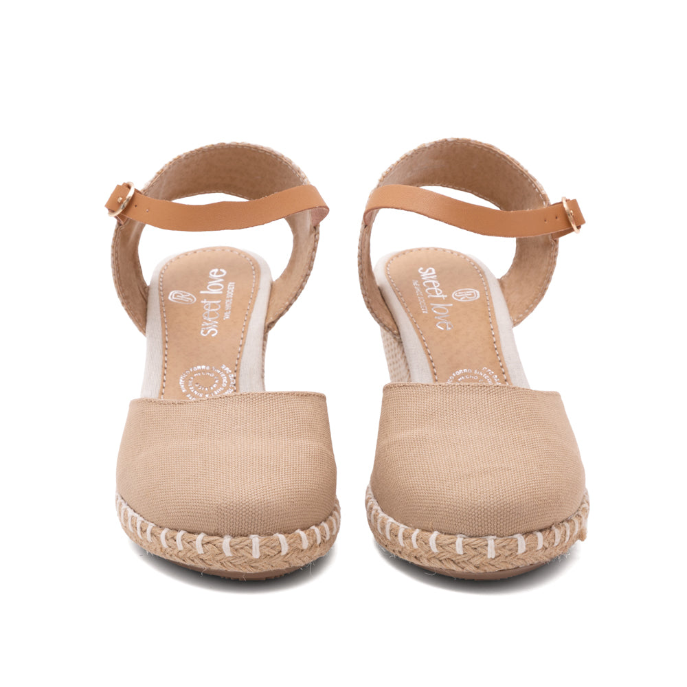 Alpargata Nude Mujer Plataforma Yute 1-9925