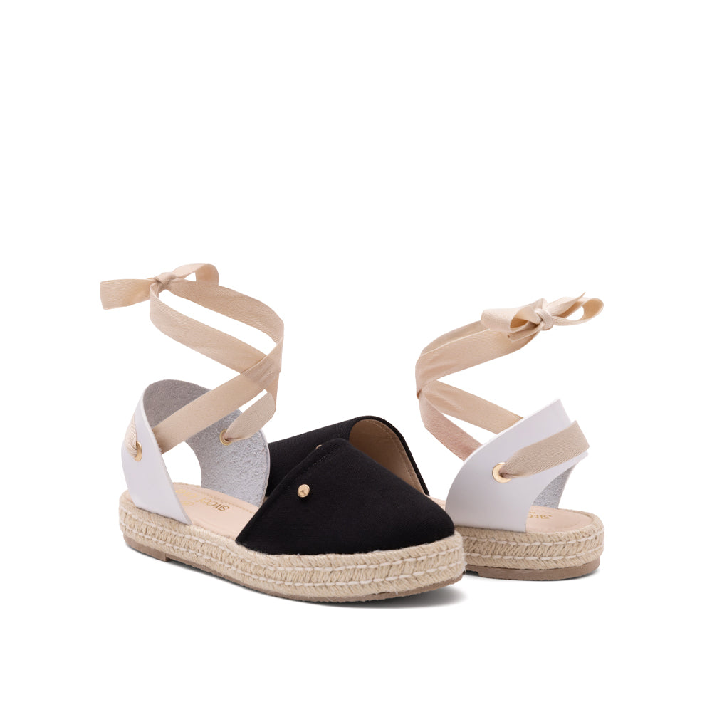 Alpargata Negro Cuña Yute 1-5325