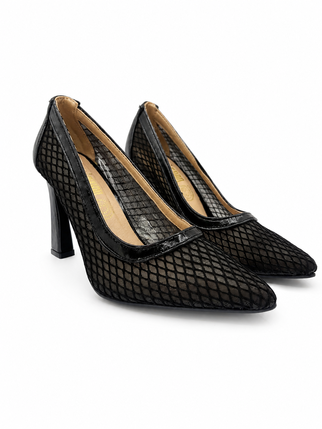 Zapatilla Alta Negra Para Fiesta 38-0529