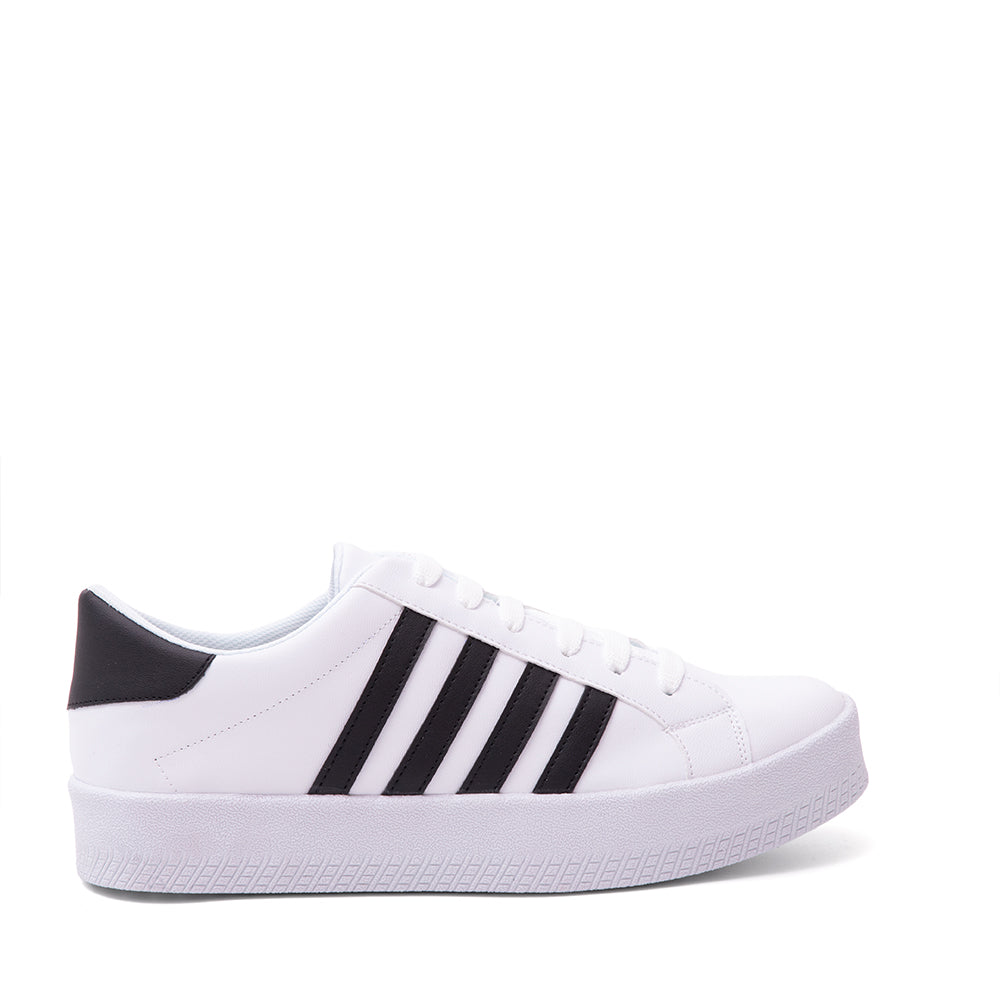 Tenis Urbano Blanco Con Negro 14-297
