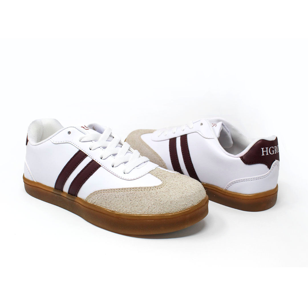 Tenis Urbano Blanco Latte Vino 25-086