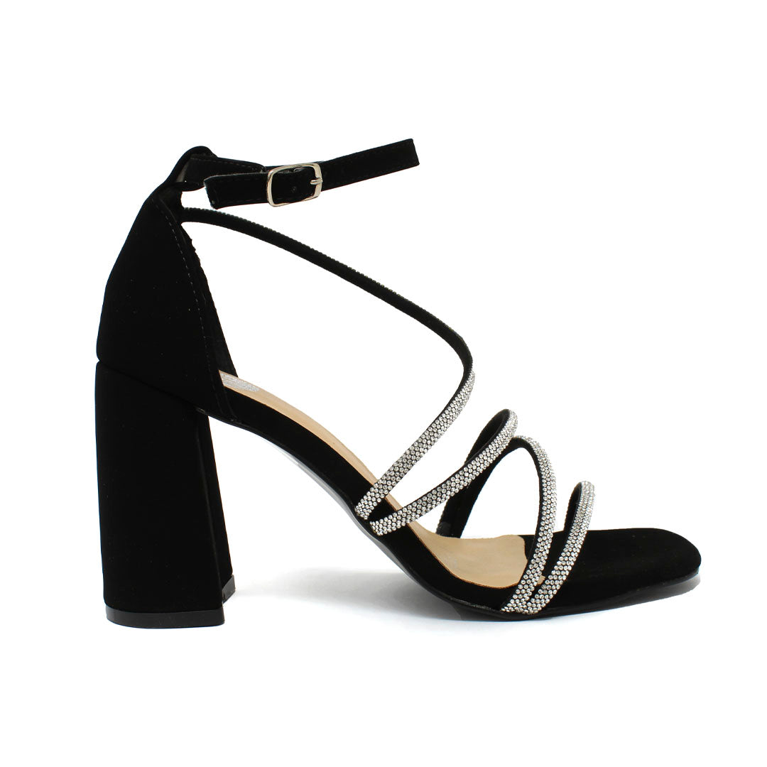 Zapatilla De Fiesta Negra 7-9820