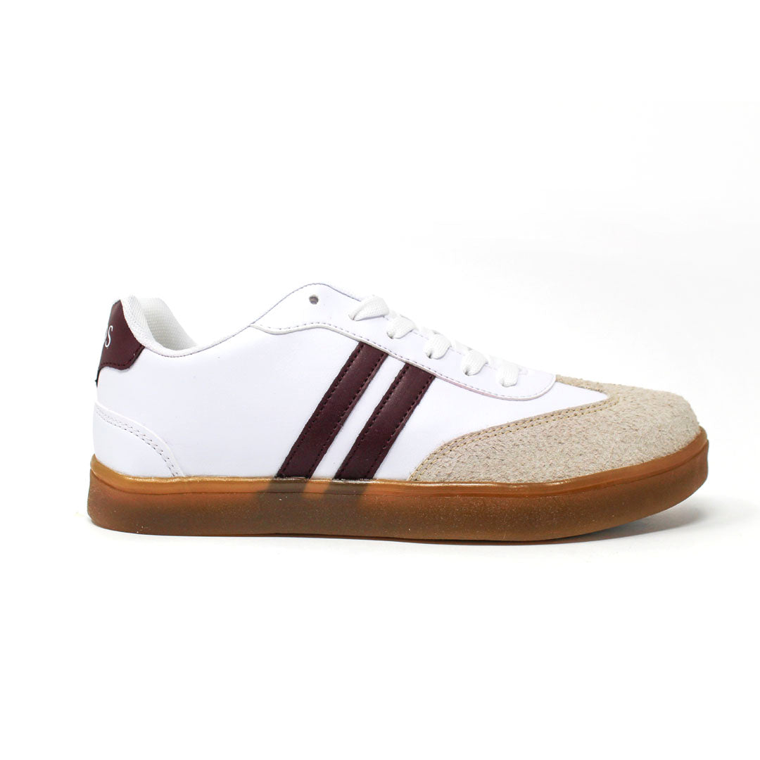 Tenis Urbano Blanco Latte Vino 25-086