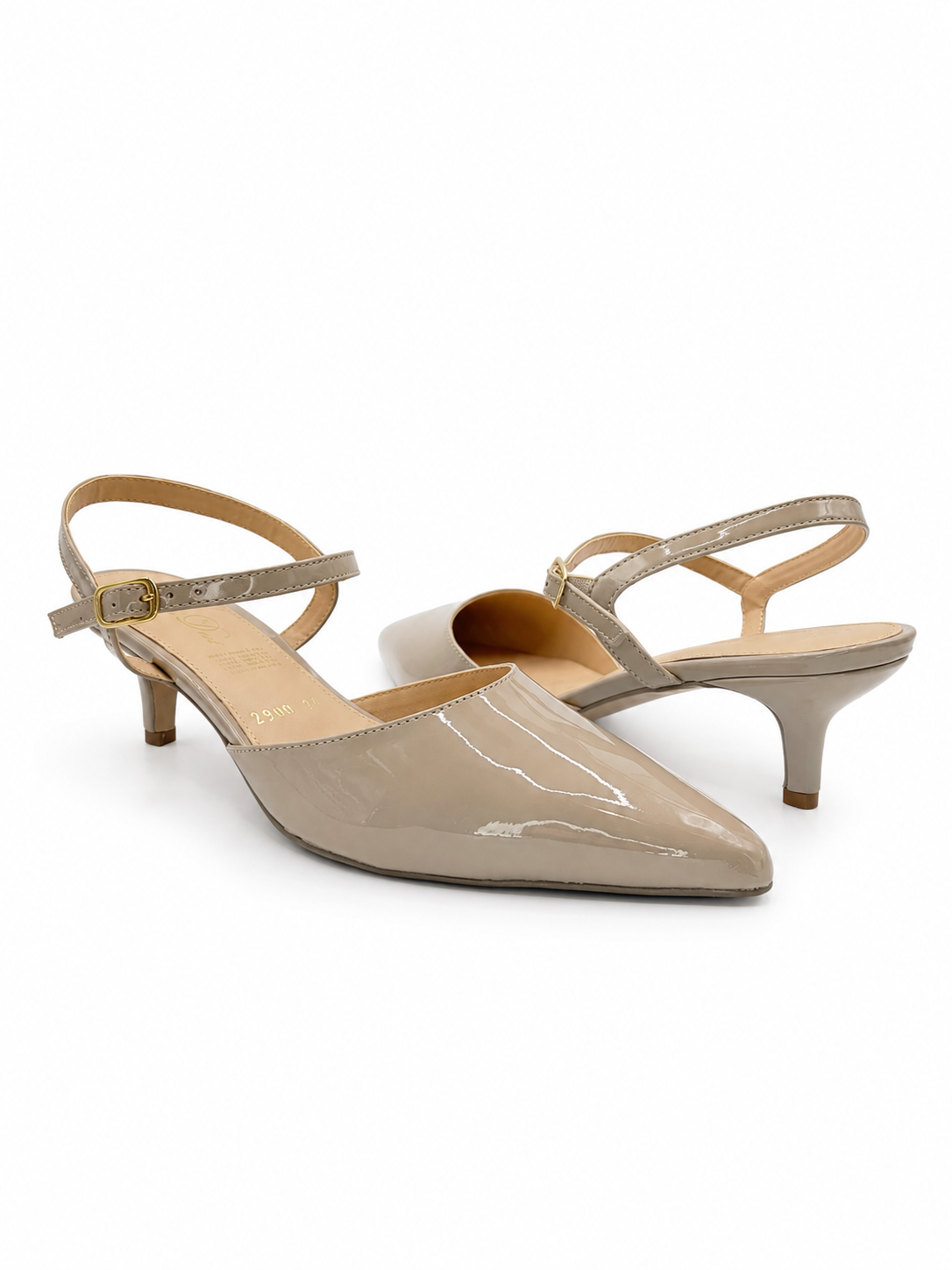Zapatilla Mujer Clay Charol Punta Fina Tacón Bajo 41-2900