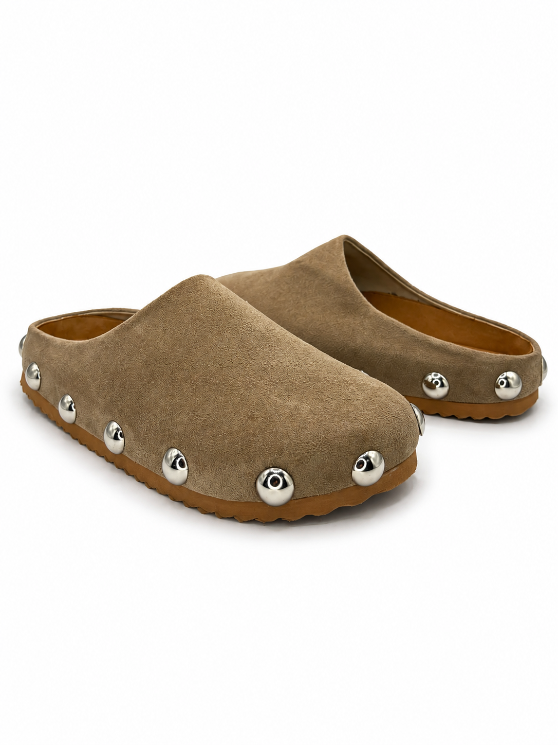 Sueco Nutria Mujer Tipo Mule Estoperoles 11-40012