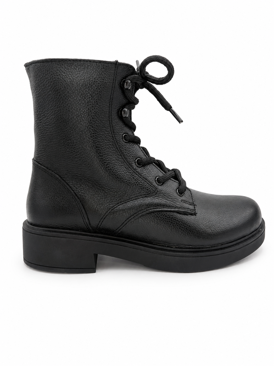 Botín Mujer Tipo Combat Negro 3-1200