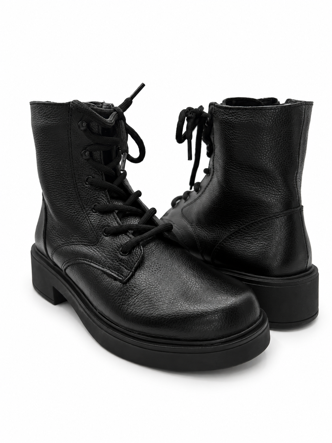 Botín Mujer Tipo Combat Negro 3-1200