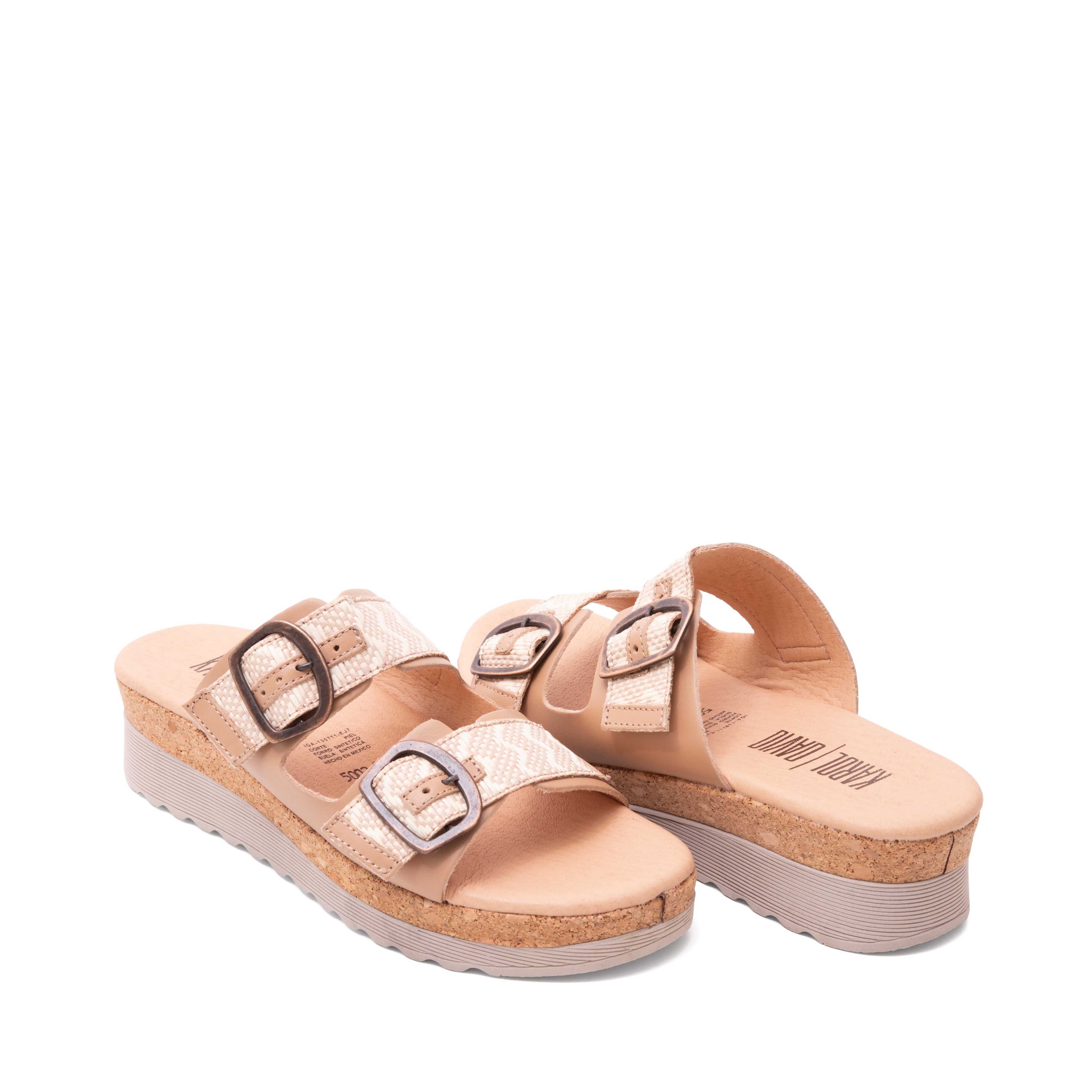 Sandalia Confort Piel Beige 2-5002