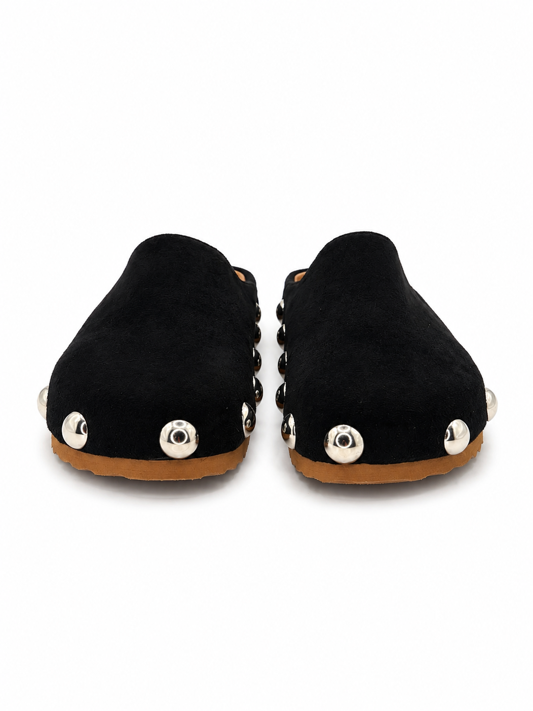 Sueco Negro Mujer Tipo Mule Estoperoles 11-40012