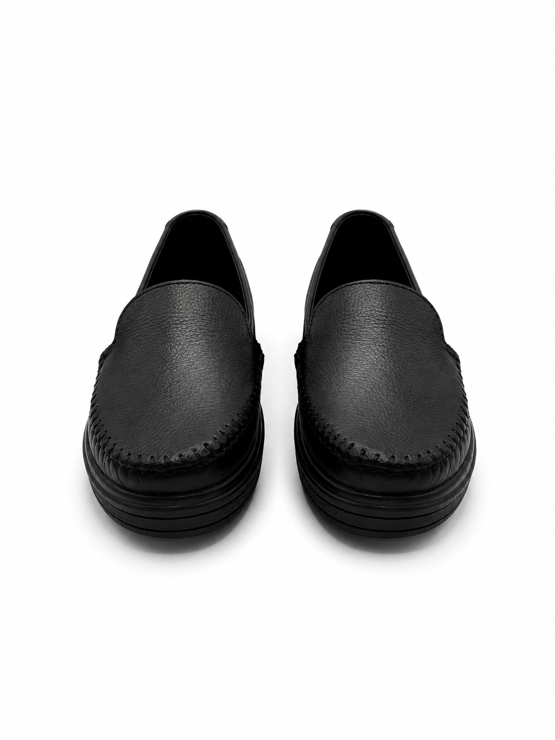 Mocasín  Confort De Piel Negro 3-509