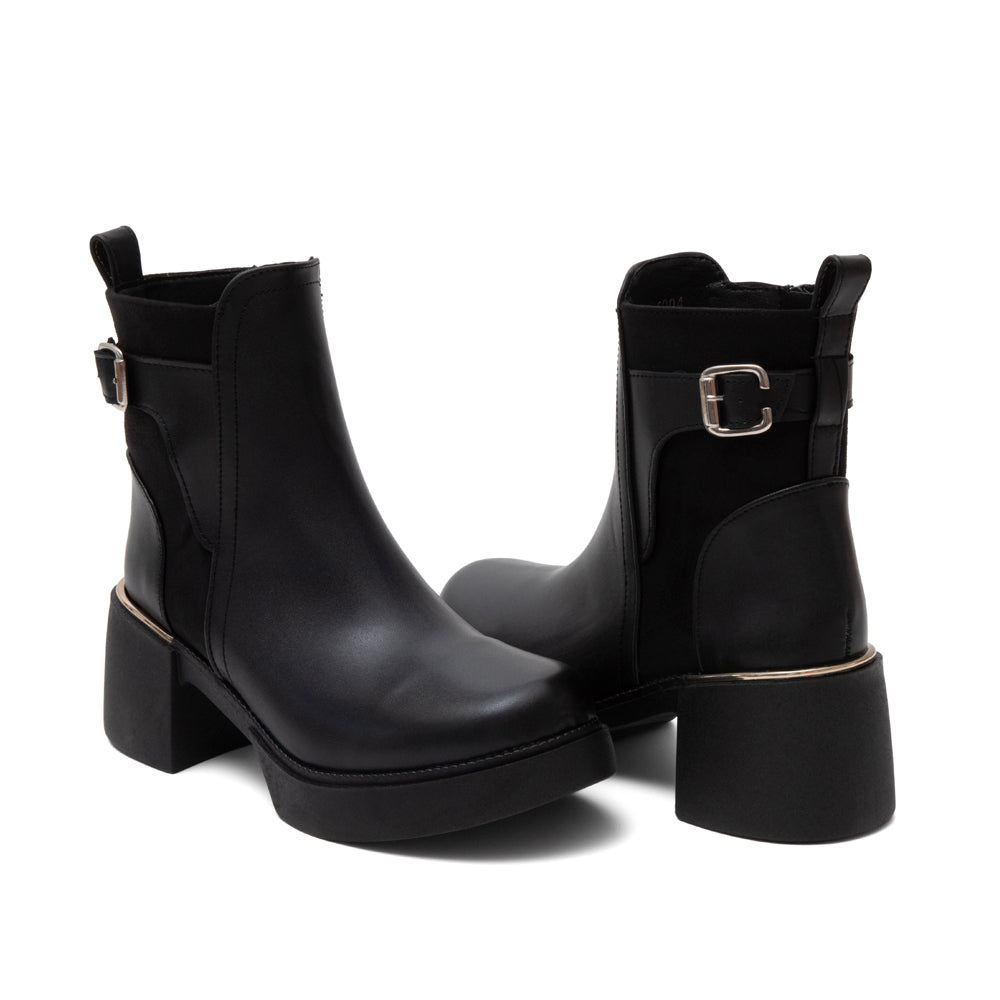 Botín Dama Negro 38-5004