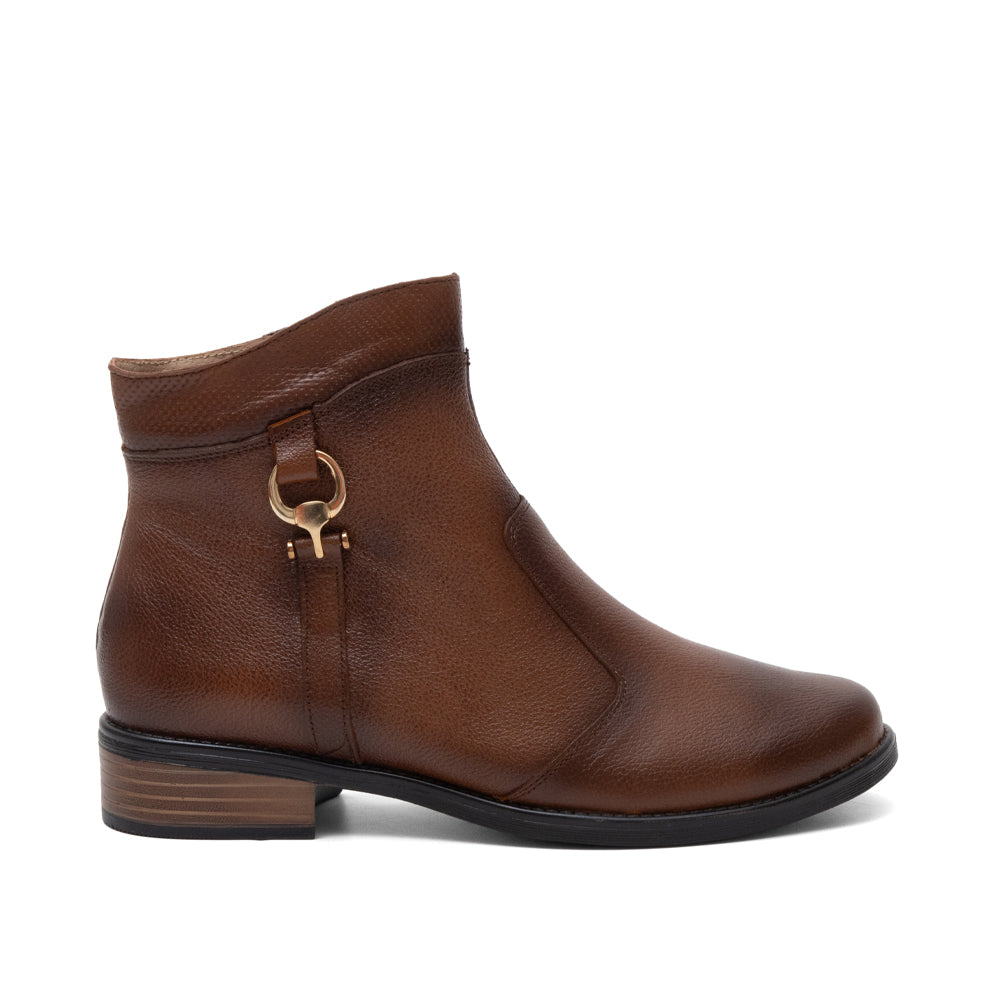 Botín Dama Miel Piel 3-2000