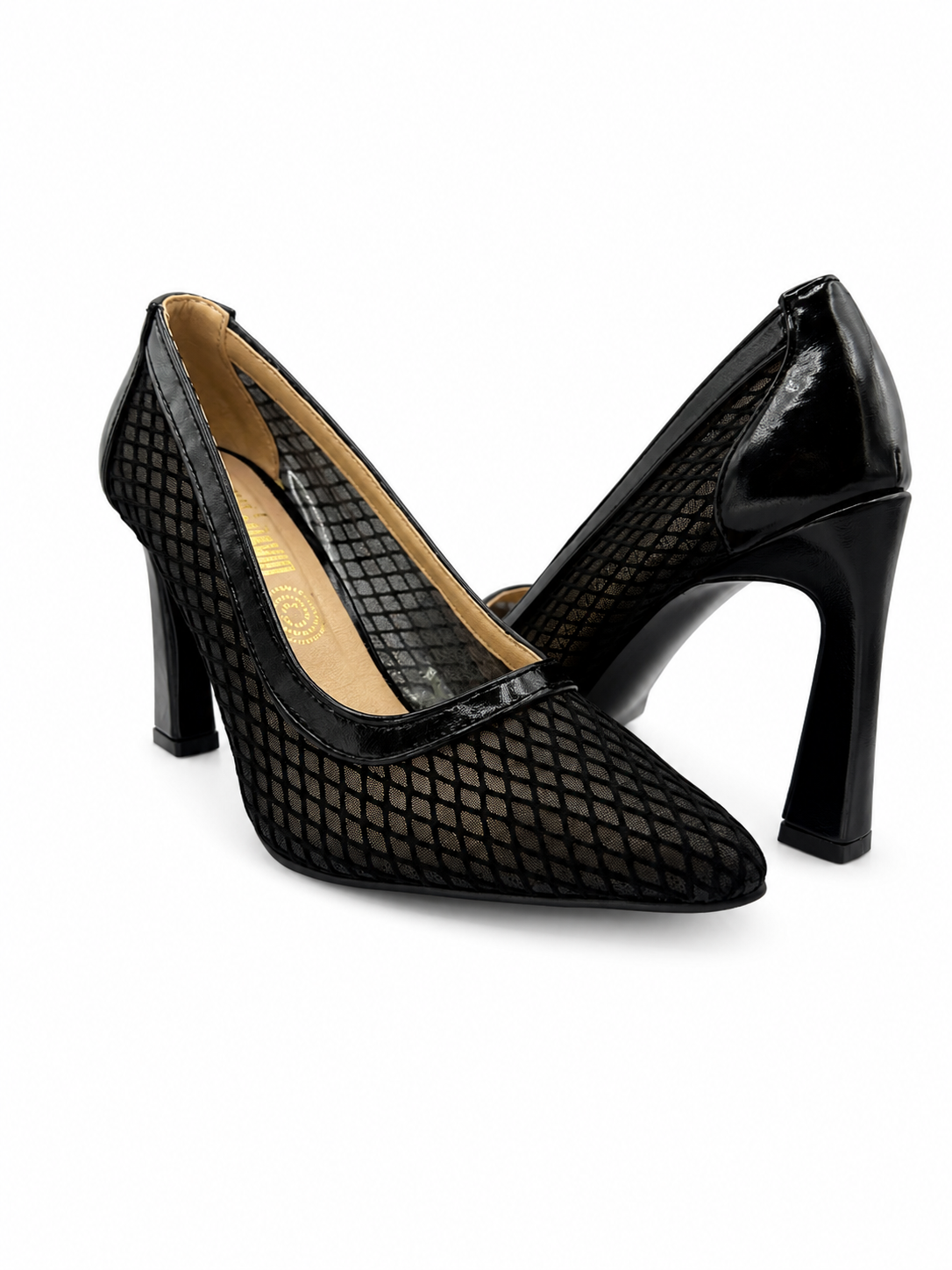 Zapatilla Alta Negra Para Fiesta 38-0529