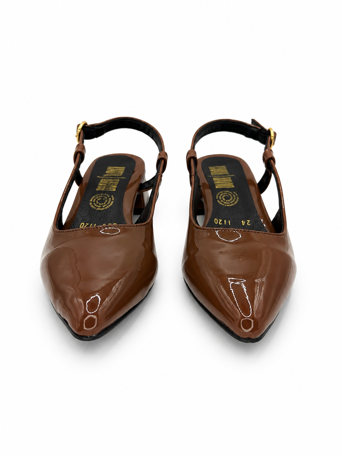 Zapatilla Café Punta Fina Tacón Bajo 38-01120