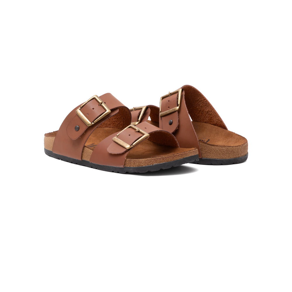 Sandalia Casual Camel Doble Correa Ajustable 16-300