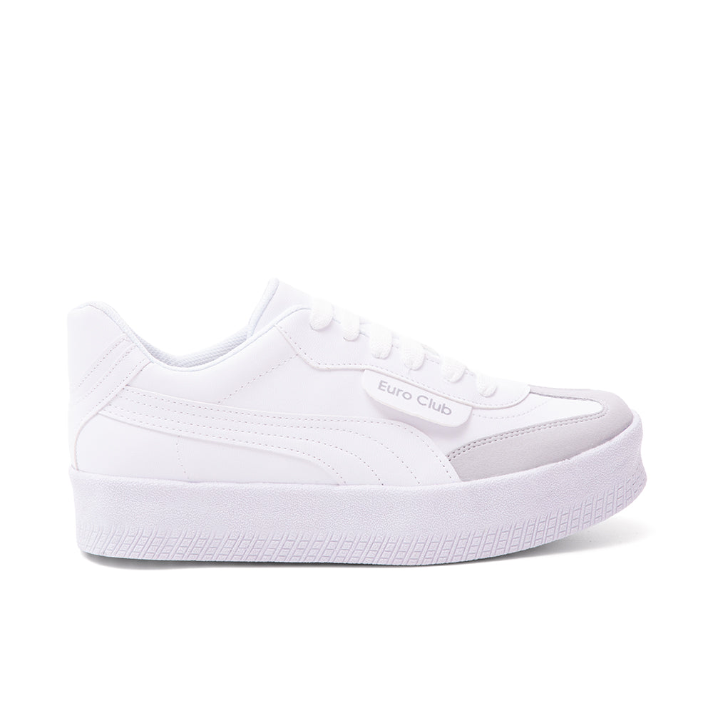 Tenis Urbano Blanco Con Gris 14-2033