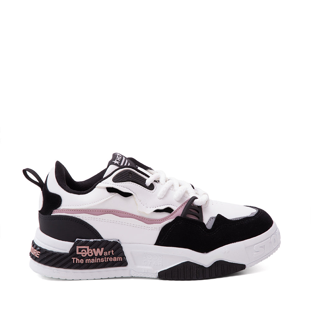 Tenis Urbano Blanco Con Negro 25-313
