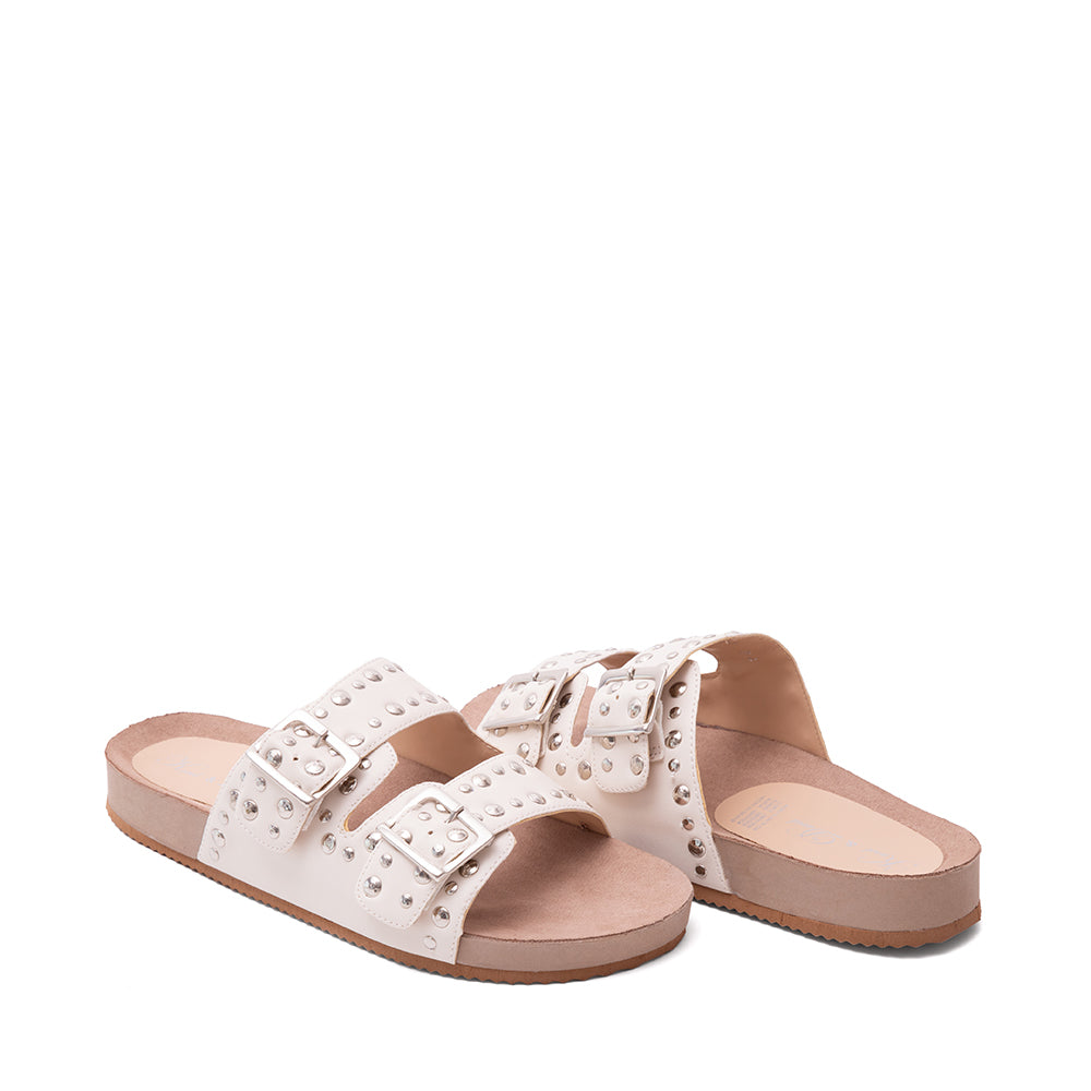 Sandalia Latte Con Estoperoles	41-2104