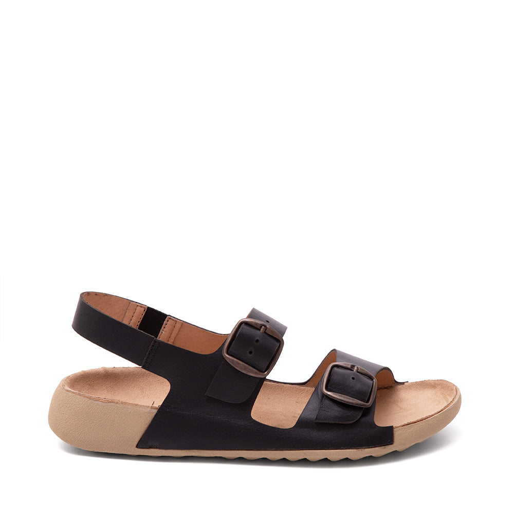 Sandalia Confort Piel Negro 2-3504