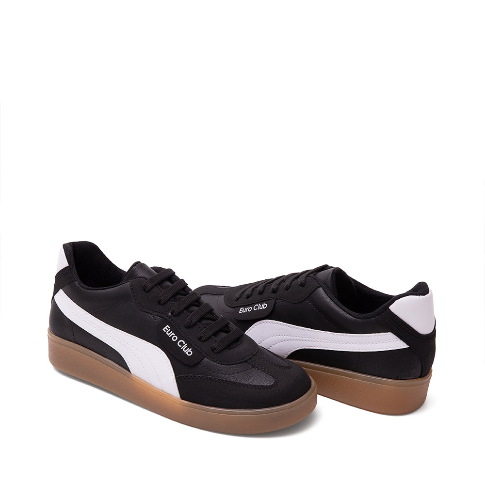 Tenis Urbano Negro Con Blanco 14-2033