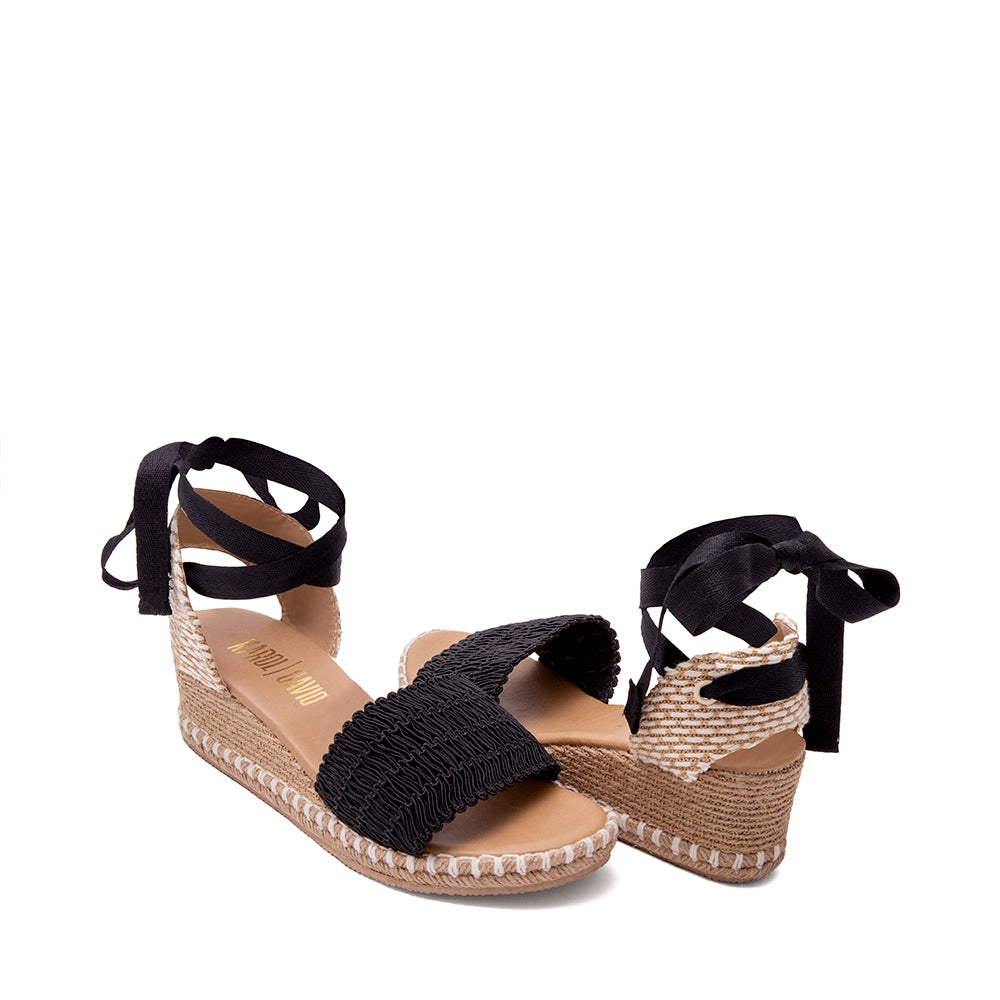Alpargata Negra Textil 5-PAOLA