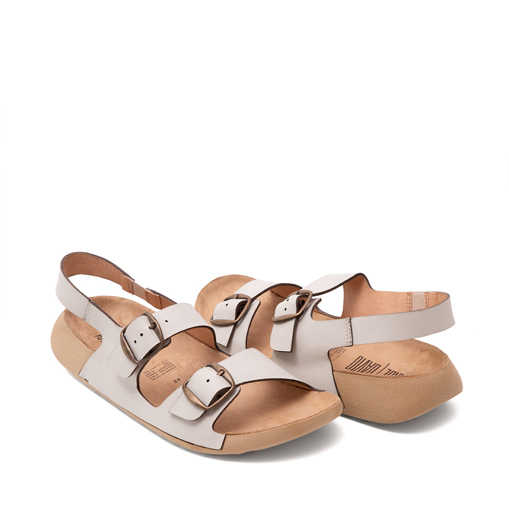 Sandalia Confort Piel Latte 2-3504