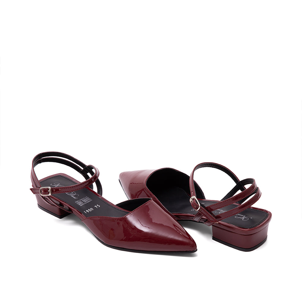 Zapatilla De Vestir Vino 41-1900