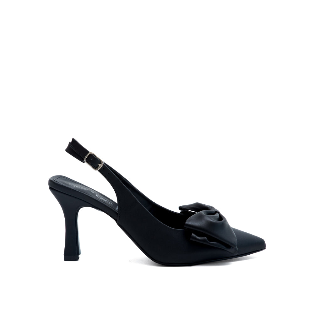 Zapatilla De Vestir Moño Negra 41-2508