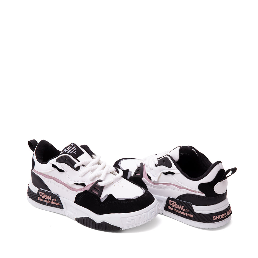 Tenis Urbano Blanco Con Negro 25-313