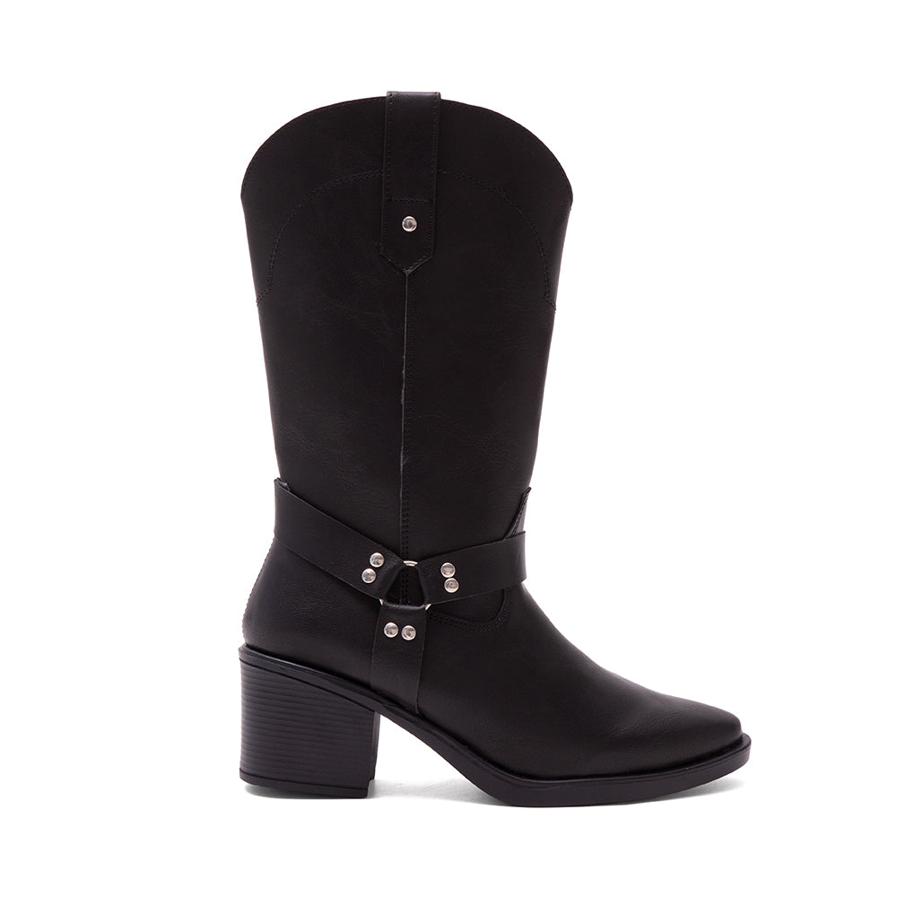 Bota Vaquera Dama Negra 13-7082